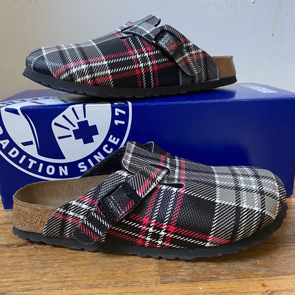 Plaid Birki’s 230 clogs by Birkenstock